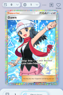 Pokemon TCG POCKET - Dawn Full Art 2?, Space-time Smackdown, English - Image 1