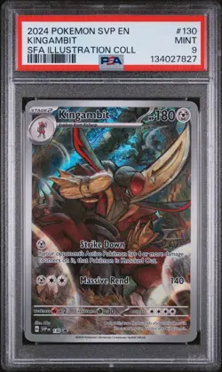 2024 POKEMON SVP PROMO ILLUSTRATION COLLECTION #130 KINGAMBIT PSA 9 - Image 1