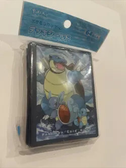 Pokemon Official Deck Shield Blastoise Squirtle 64 Sleeves Japanese NEW Sleeve - Image 2