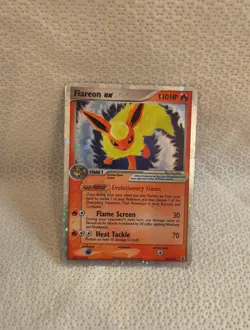 POKEMON EX DELTA SPECIES FLAREON #5 HOLO FOIL RARE - Image 1