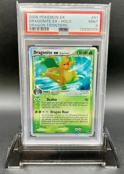 2006 Pokemon EX Dragonite EX #91 Dragon Frontiers Holo PSA 9 - Image 1