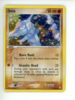 Pokemon Onix 69/109 Reverse Holo Stamped Team Rocket Returns LP - Image 1