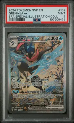 2024 POKEMON SVP EN-SV BLACK STAR PROMO #132 GRENINJA EX PSA 9 - Image 1