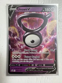 Unown V - SWSH300 - SWSH Black Star Promos - 2023 Pokemon - NM - Image 1