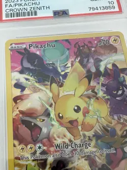2023 Pokemon SWSH Crown Zenith Pikachu #160/159 PSA 10 - Image 5