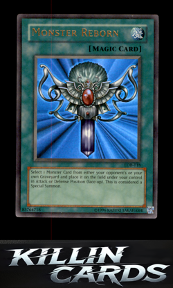 Monster Reborn LOB-118 Ultra Rare The Legend of Blue Eyes White Dragon YuGiOh Ca - Image 1