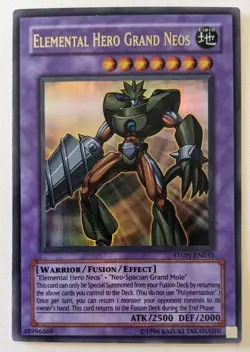 YuGiOh Elemental Hero Grand Neos Ultra Rare STON-EN035 - Image 1
