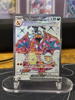 Pokemon TCG Charizard EX Obsidian Flames Ultra Rare Full Art Holo Card 215/197 - Image 1