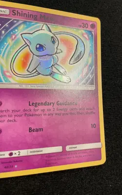 Pokemon TCG Shining Mew 40/73 Card Shiny Shining Legends Holo - Image 3