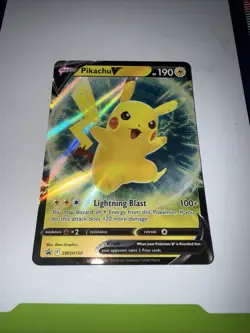 Pikachu V - SWSH198 - Pokemon Promo Sword & Shield Ultra Rare Holo Card - Image 1