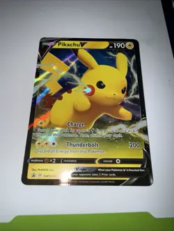 Pikachu V - SWSH061 - Black Star Ultra Rare Holo Promo - Pokemon Card - MINT - Image 1