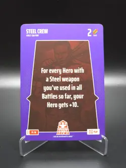 Steel Crew 2025 Bo Jackson Battle Arena Alpha Update Play Card #PL-58 - Image 1