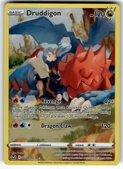 Druddigon TG09/TG30 SWSH12: Silver Tempest Trainer Gallery NM Pokemon Card TCG - Image 1