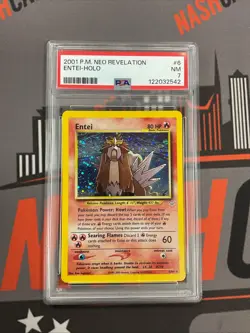 Pokemon TCG Entei Neo Revelation Holo Card 6/64 PSA 7 - Image 1