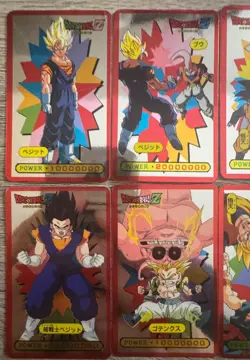 Vintage Dragon Ball Z Mini Foil Cards Lot of 10 Japanese Amada 90s DBZ Holo - Image 3