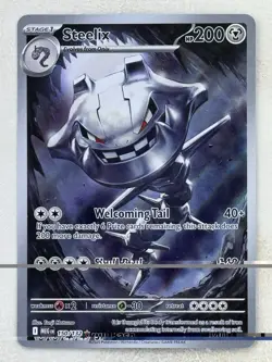 Steelix 2025 Pokemon Mega Evolution Full Art Rare #150 TCG Trading Card - Image 1