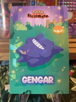 ??Non-TCG Sleepy Gengar Holo??Halloween Card Database Pokemon 2025 Peru?? - Image 1