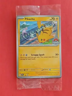 Pikachu Pokemon Scarlet & Violet Black Star SVP 190 Factory Sealed Promo Card - Image 1