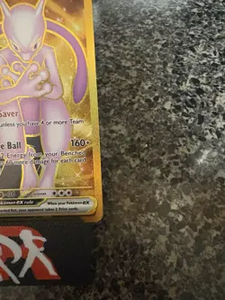 Destined Rivals Gold Team Rockets Mewtwo EX Hyper Rare Card 240/182 - Image 5