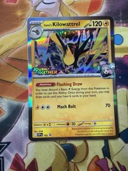 Iono's Kilowattrel 182 Prerelease Promo SVP Journey Together Pokemon Card NM - Image 1