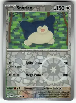 Snorlax 144/191 SV08: Surging Sparks NM Pokemon Card TCG - Image 1