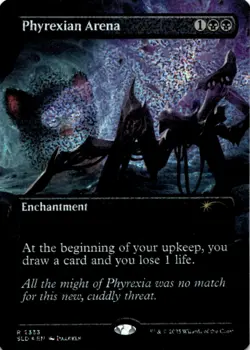 MTG Phyrexian Arena (Confetti Foil) Foil NM Secret Lair Drop Series Magic 2333 - Image 1