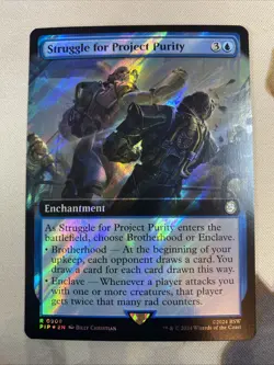 Struggle for Project Purity (SURGE FOIL EXTENDED) RARE Fallout PIP NM - Image 2