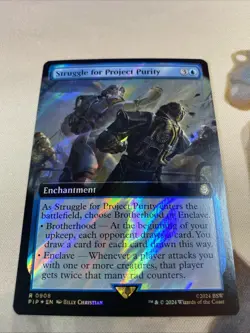 Struggle for Project Purity (SURGE FOIL EXTENDED) RARE Fallout PIP NM - Image 3