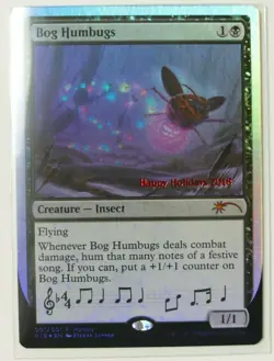 MTG Magic Gathering JAPANESE 2018 Bog Humbugs 001/001 P PROMO FOIL - Image 1
