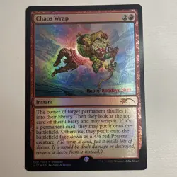 MTG - CHRISTMAS HOLIDAY 2022 PROMO - CHAOS WRAP - FOIL - MAGIC THE GATHERING - Image 1