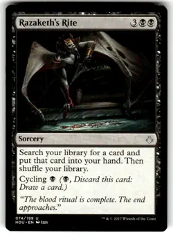 Razaketh's Rite Hour of Devastation Regular MTG - Image 1