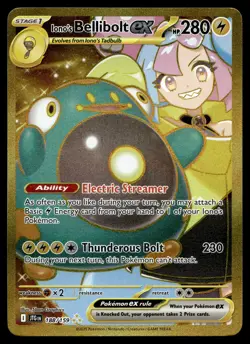 IONO'S BELLIBOLT EX 188/159 HYPER RARE JOURNEY TOGETHER POKEMON - Image 1