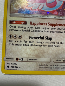 Blissey 153/214 - 2018 Pokemon TCG Lost Thunder 2018 COSMOS HOLO RARE - Image 3