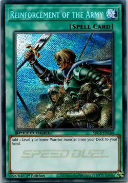 Yugioh Reinforcement of the Army (Secret) SBCB-EN160 1st Edition Secret Rare NM - Image 1