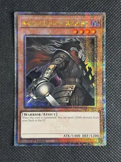 YuGiOh! Armageddon Knight RA03-EN002 Quarter Century Rare 1st Edition Near Mint - Image 1