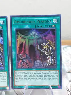 2x YUGIOH AMORPHOUS PERSONA ULTRA RARE SHVI-EN062 LP - Image 3