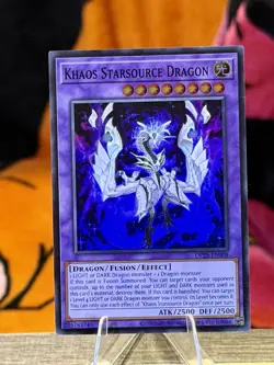 Yu-Gi-Oh! Khaos Starsource Dragon Super Rare OP28-EN008 OTS Tournament Pack 28 - Image 1