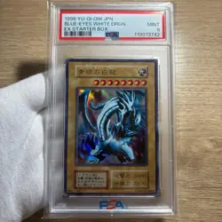 PSA 9 1999 Blue-Eyes White Dragon EX Starter Box Ultra Rare Yu-Gi-Oh Japanese - Image 1