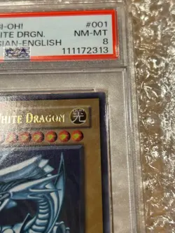 PSA 8 2002 Blue-Eyes White Dragon SDK-001 1st ED Ultra Rare YuGiOh English NM - Image 4