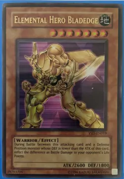YuGiOh Elemental Hero Bladedge Ultra Rare YSD-EN019 - Image 1