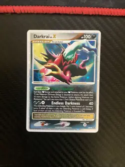 Darkrai LV.X DP19 Diamond & Pearl Black Star Promo Rare Holo Pokemon Card LP - Image 1