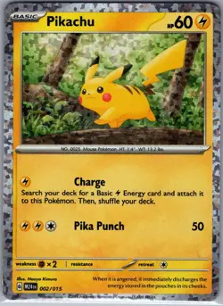 Pikachu 002/015 Holo McDonald's Promos 2024 - Pokemon Card - NM - Image 1