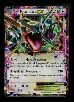 Rayquaza EX XY69 Black Star Promo 2015 SHINY Holo Rare Pokemon Card TCG - Image 1