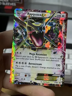 Rayquaza EX XY69 Black Star Promo 2015 SHINY Holo Rare Pokemon Card TCG - Image 3