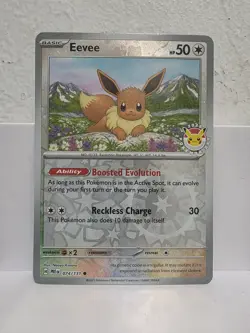 Eevee - (Pokemon Day 2025) (Reverse Cosmos Holo) 074/131 Miscellaneous Cards... - Image 1