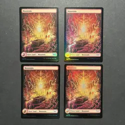 MTG Duskmourn Basic Land Lot (x20 total) FULL ART, FOIL; 4 cards each land NM/M - Image 4