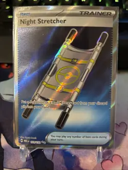 Pokemon Night Stretcher 173/132 Mega Evolution Trainer Item Card NM Pack Fresh - Image 1