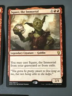 Squee The Immortal X3 Dominaria NM Condition See Front/back Pics - Image 3