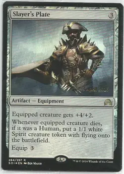 Foil Slayer's Plate - Magic the Gathering MTG Innistrad SOI - Image 1