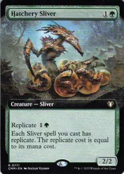 MTG Hatchery Sliver (Extended Art) (771) | NM | Commander Masters {CMM} - Image 1
